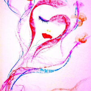 I AM FreeFlow Pink - I AM ART by Melania Adony